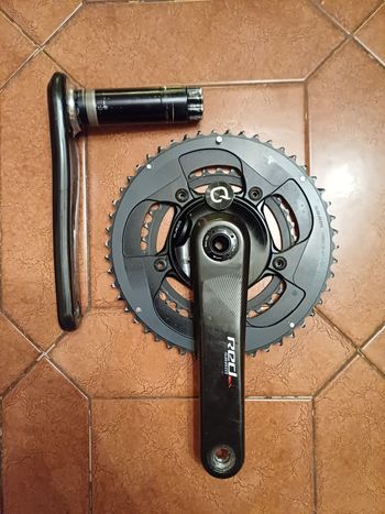 Used Sram Red BB30 Quarq Dzero Drivetrain & Pedals