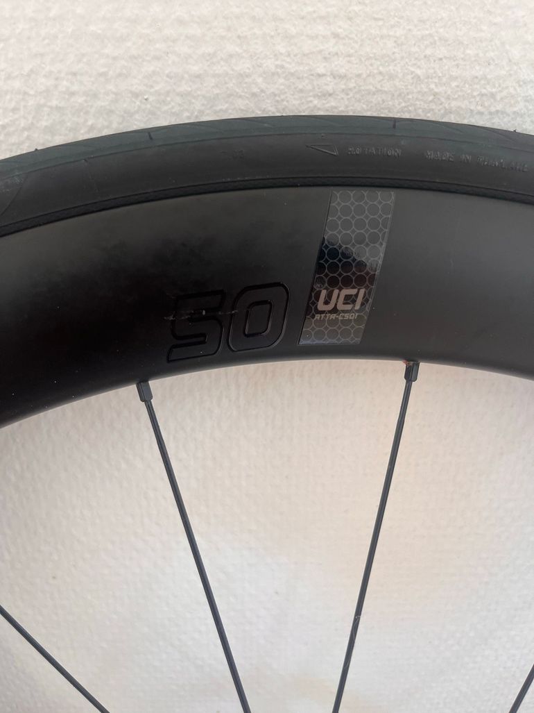 Brugt Attaque 50 mm Carbon wheels 2024 bike — billede 2 af 11