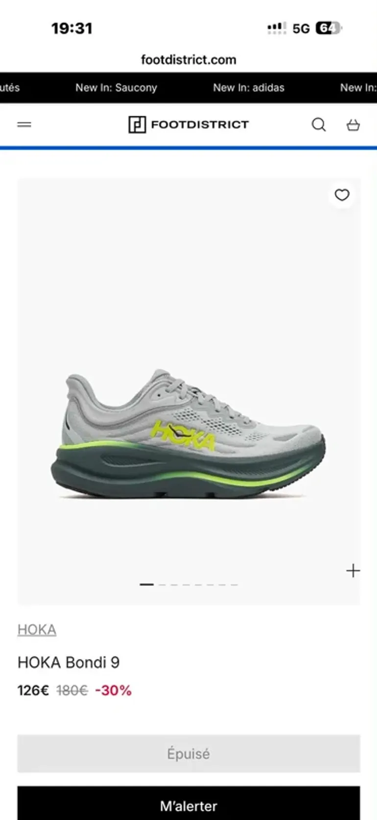 Hoka Bondi 9 bike de segunda mano — imagen 6 de 7