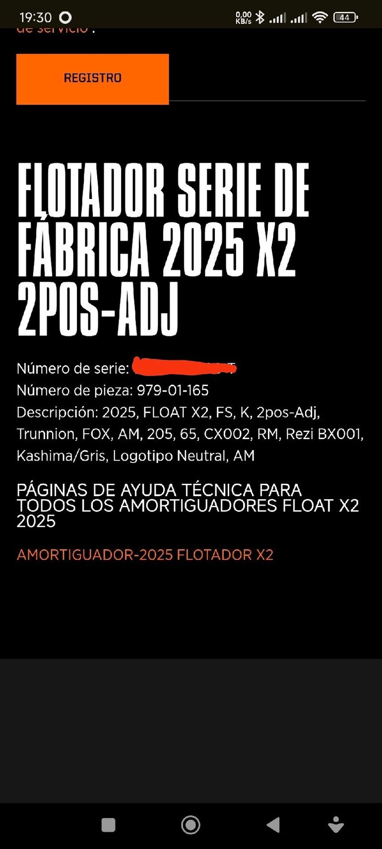 Brugt Fox X2 Factory 2025 bike — billede 5 af 5