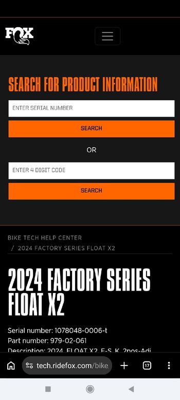 Tweedehands Fox Float X2 Factory 2024 bike — afbeelding 15 van 15