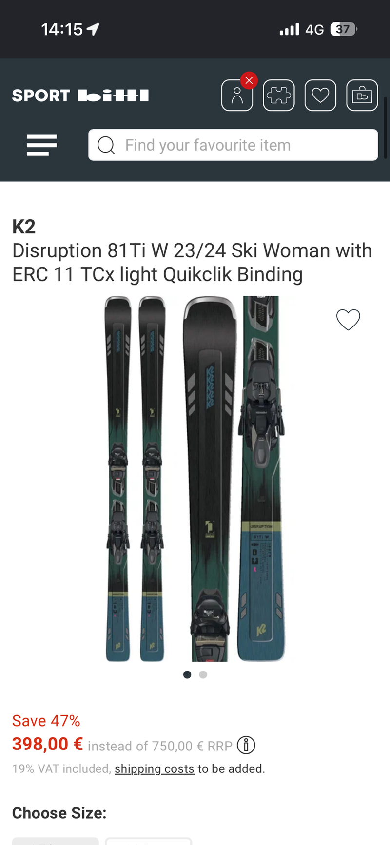 Used K2 Disruption 81ti W Skis 2024 Skiing & Skitouring