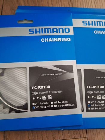 Used Shimano Dura Ace 9100 Chainrings 2024 Drivetrain & Pedals