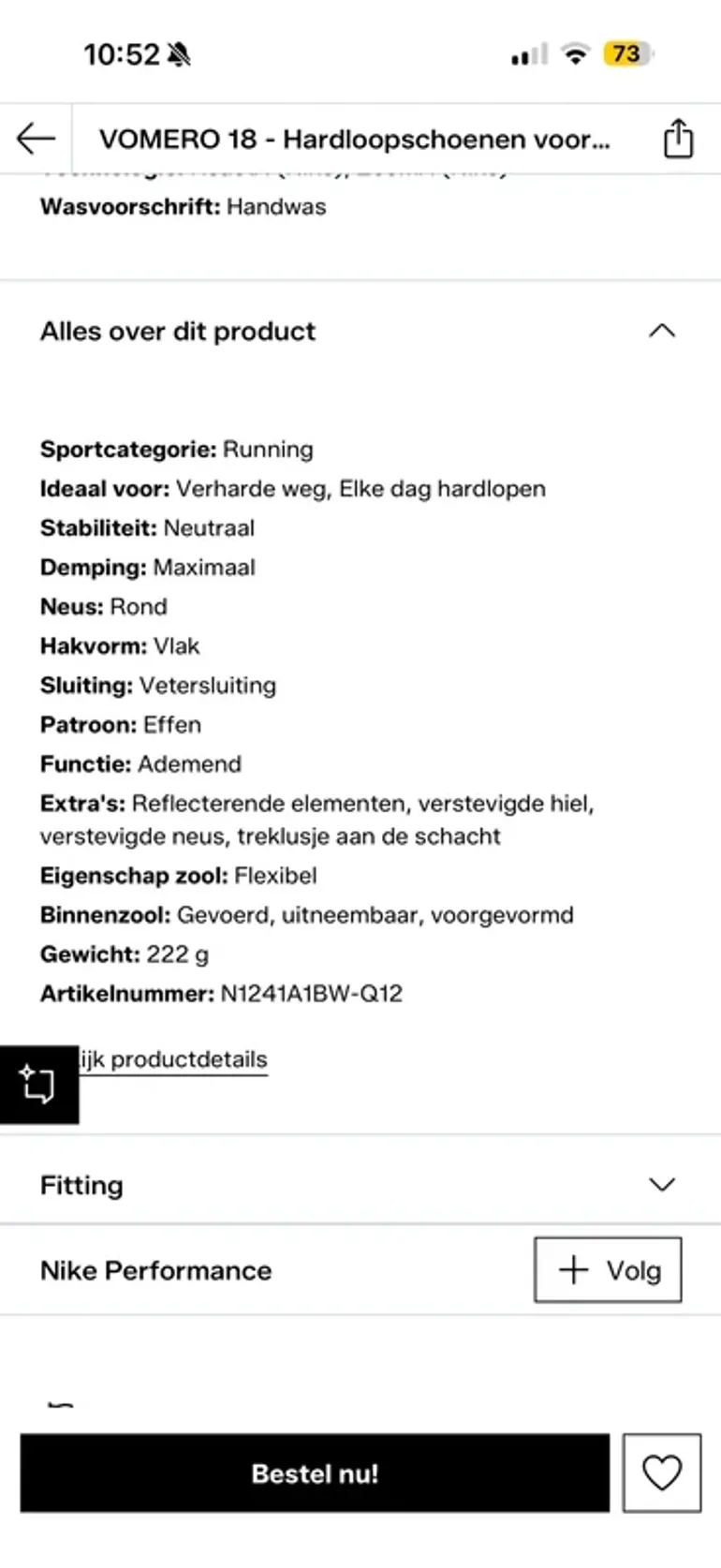 Brugt Nike Vomero 18 bike — billede 10 af 10