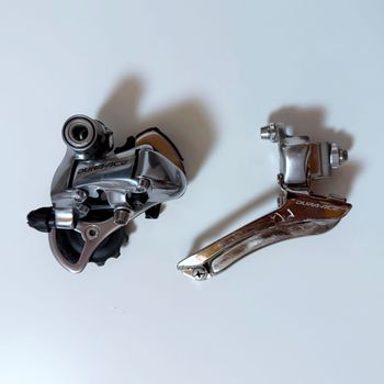 Shimano Dura-Ace RD-7800 + FD-7800 Drivetrain & Pedals d'occasion