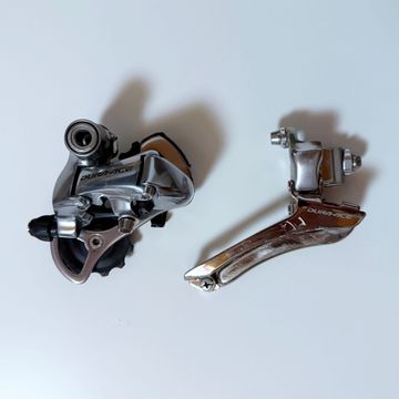 Shimano Dura-Ace RD-7800 + FD-7800 Drivetrain & Pedals usato