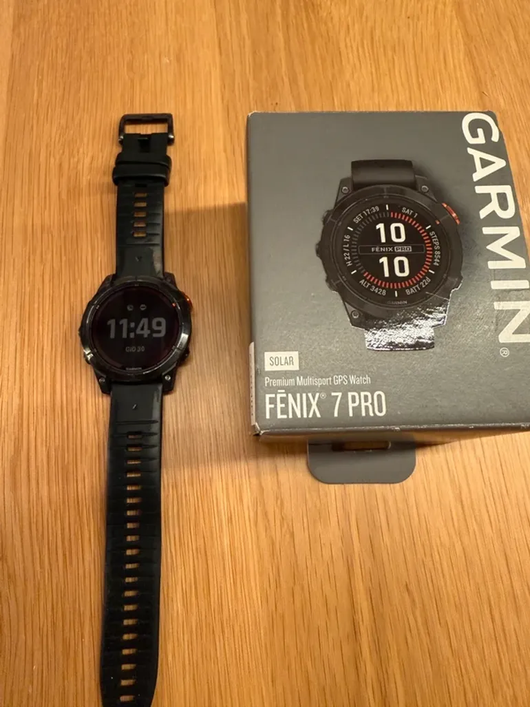 Garmin Fenix 7 Pro Solar bike usato — immagine 3 di 6