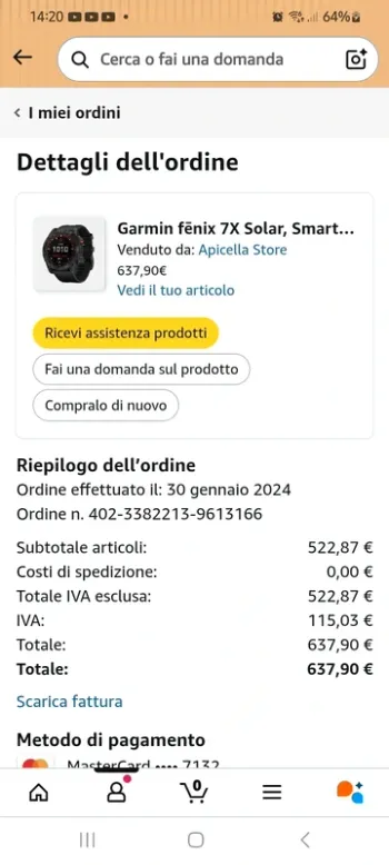 Tweedehands Garmin FENIX 7X Solar bike — afbeelding 6 van 7