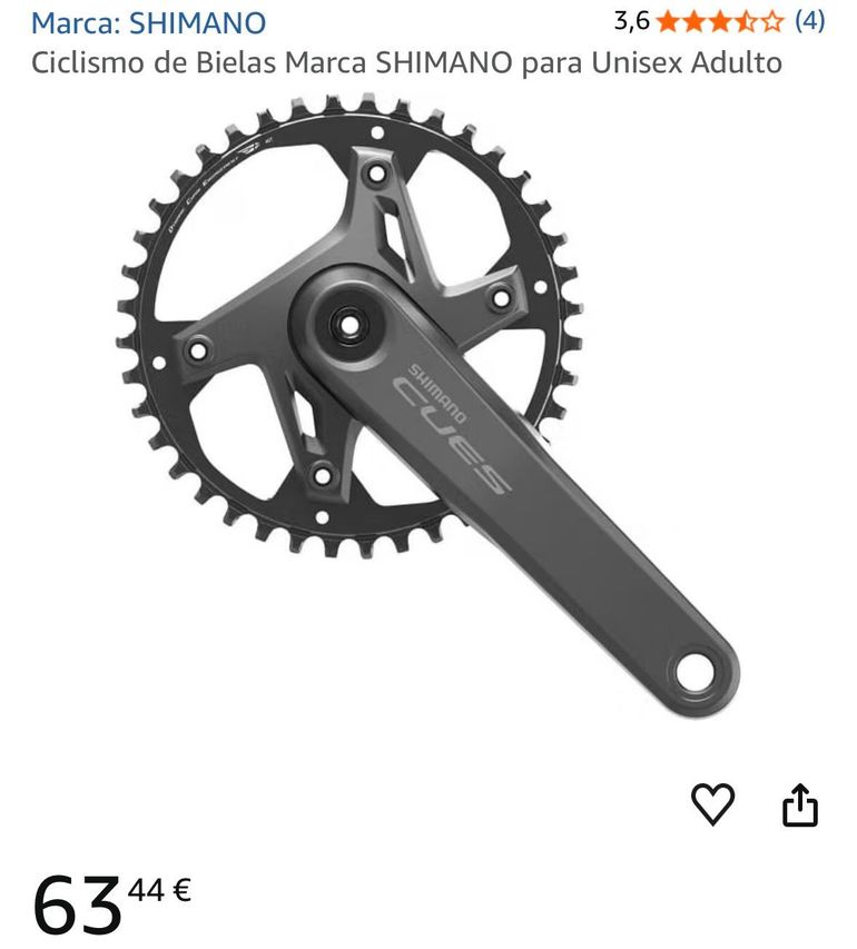 Brugt Shimano Cues Crankset 2026 bike — billede 3 af 3
