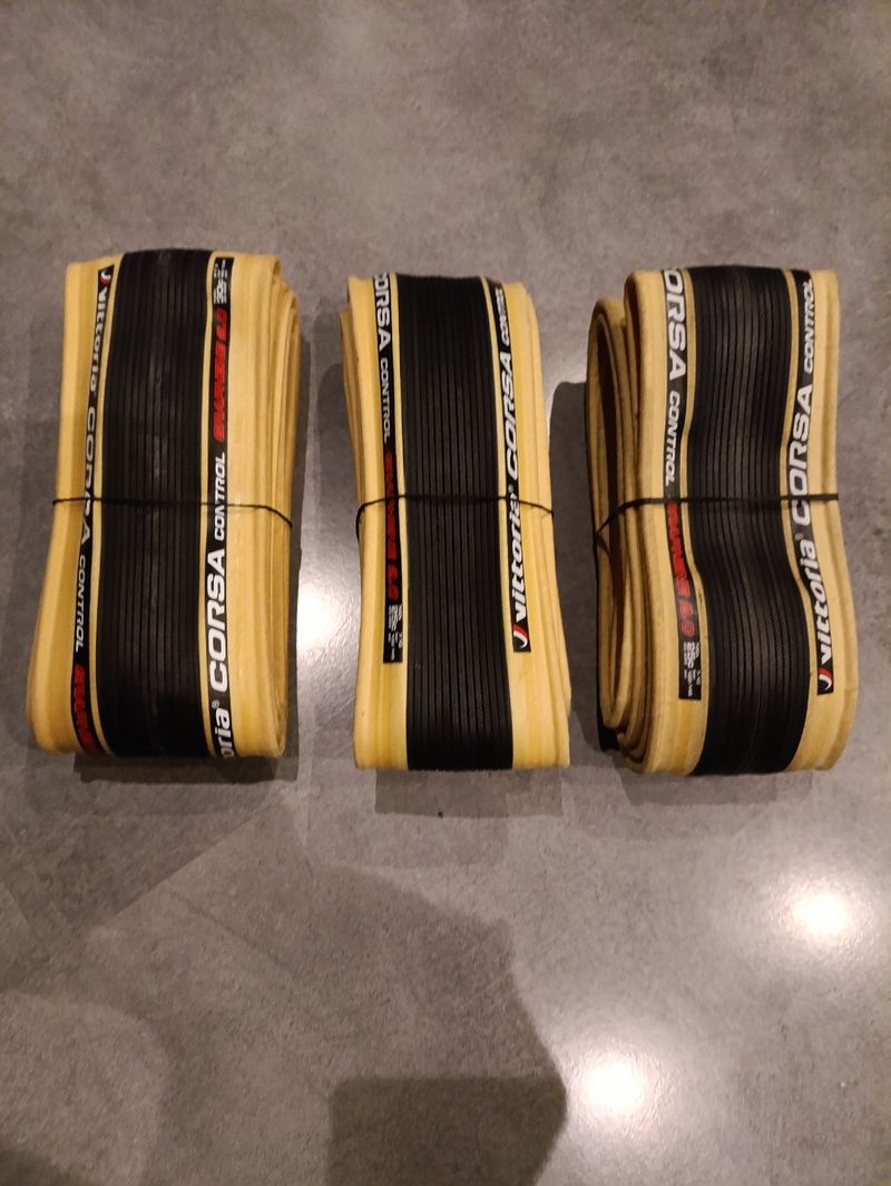 Used Vittoria Corsa Control Tyres & Tubes