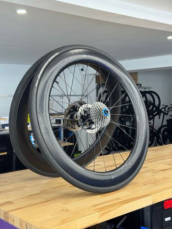 Used Roval CLX 64 Carbon Disc Wheelset Wheels