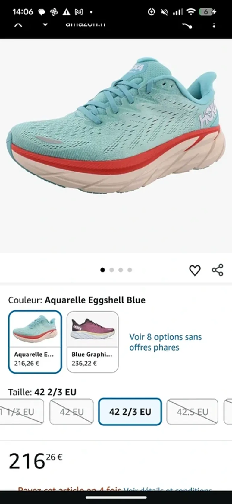 Used Hoka One One Running Shoes bike — image 2 of 8