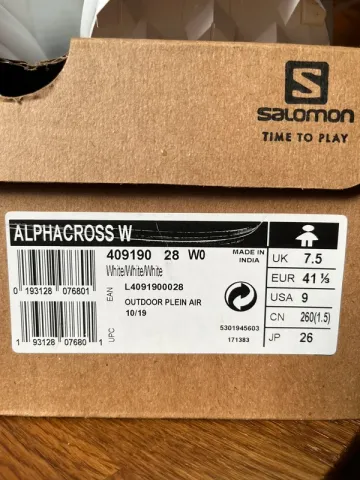 Used Salomon Alphacross Running Shoes