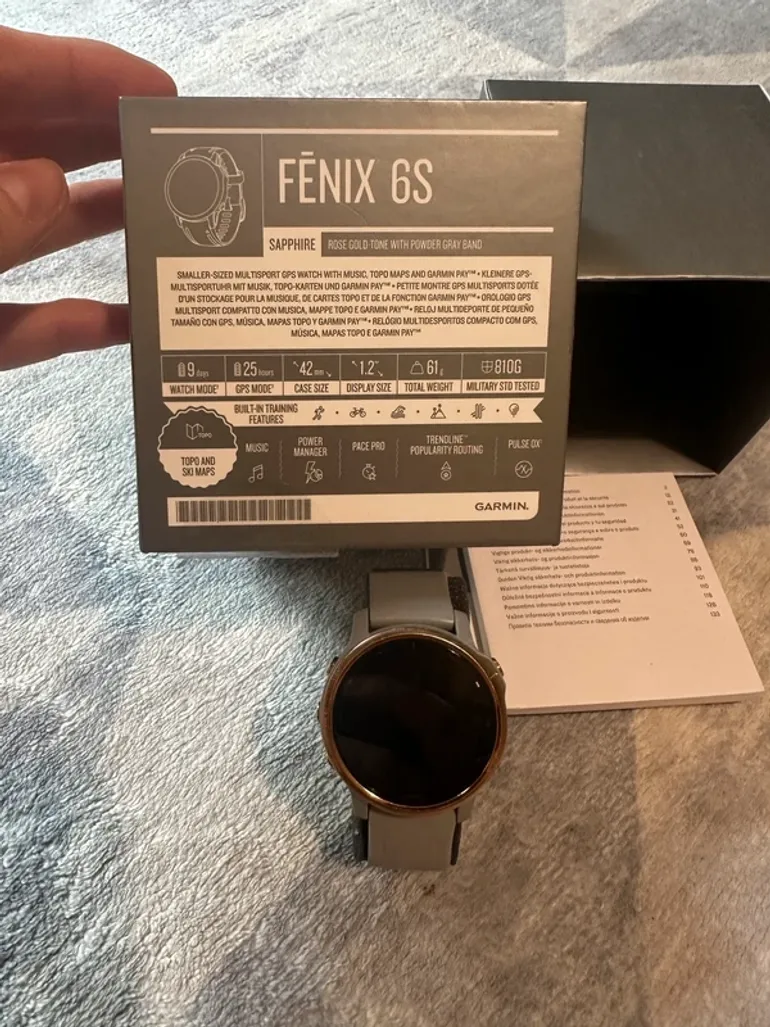Gebrauchtes Garmin Fenix 6S Sapphire bike — Bild 2 von 4