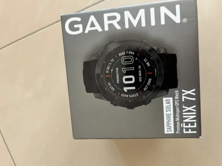 Used Garmin Fenix 7X Sapphire Solar bike — image 3 of 10