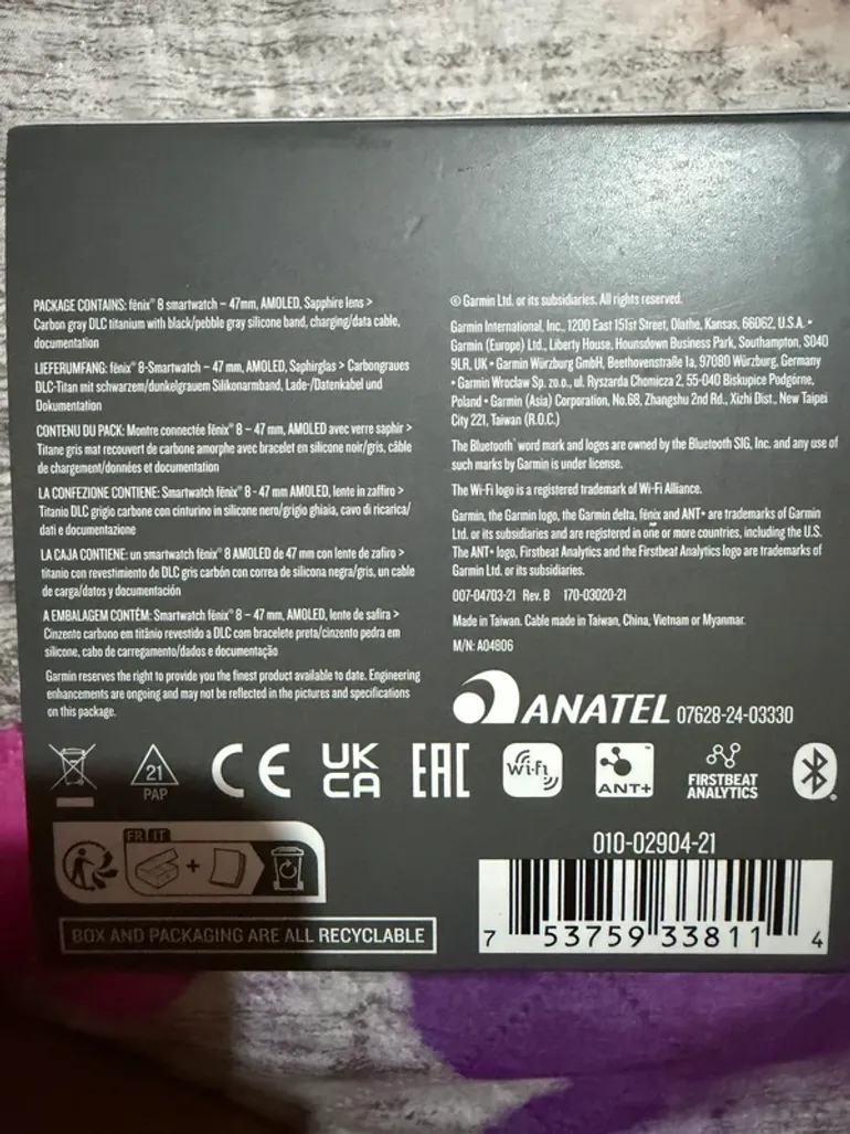 Used Garmin Fenix 8 47mm bike — image 2 of 10