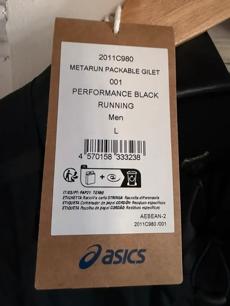Używany Asics Running Veste sans manche bike — zdjęcie 4 z 5