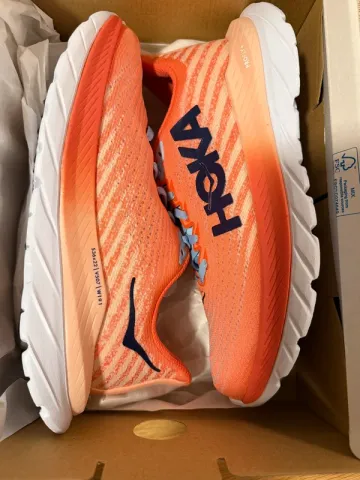 Used Orange Mach 5 Running Shoes