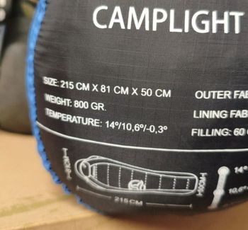 Used Ternua Camplight 60 Sleeping Bag Camping