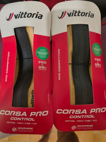 Used Vittoria Corsa Pro Control TLR Tyres & Tubes