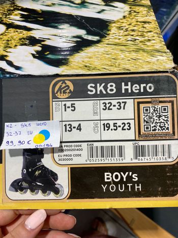 Used K2 Sk8 Hero Inline Skates bike — image 3 of 3