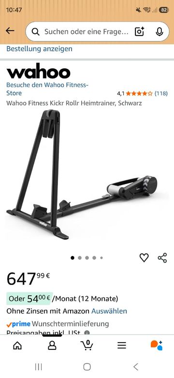 Brugt Wahoo KICKR ROLLR 2025 bike — billede 4 af 4