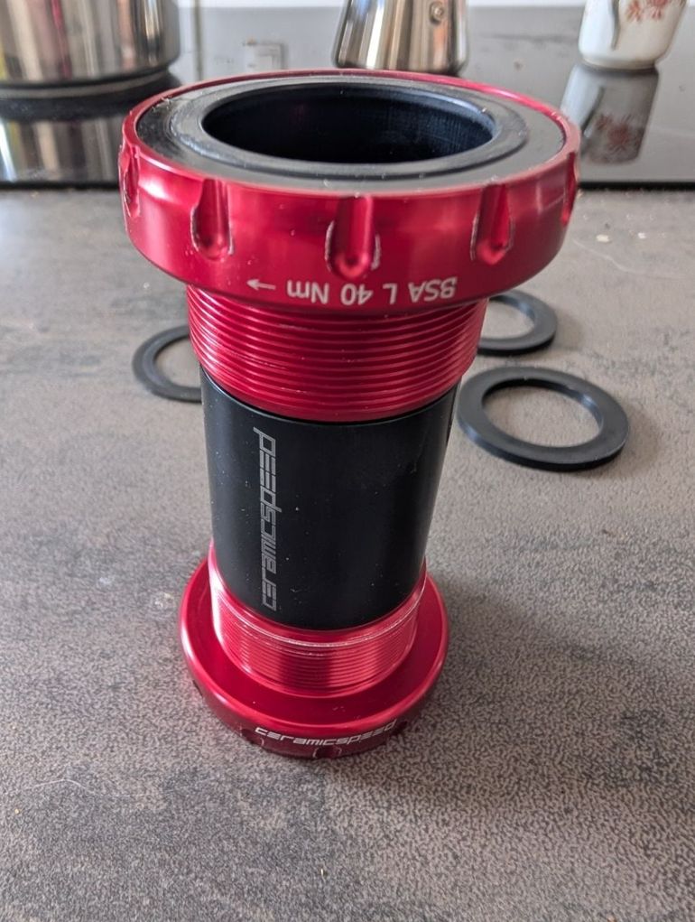 Tweedehands Ceramicspeed BSA SRAM DUB Road Red bike — afbeelding 3 van 7