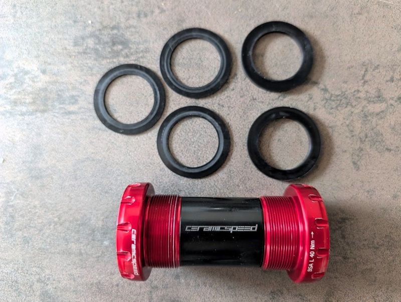 Used Ceramicspeed BSA SRAM DUB Road Red Drivetrain & Pedals