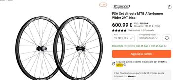 Używany Fsa Afterburner Wide R Wheelset Wheels