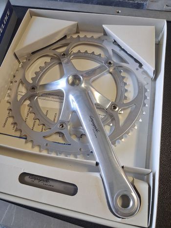 Used Campagnolo Veloce Crank Drivetrain & Pedals
