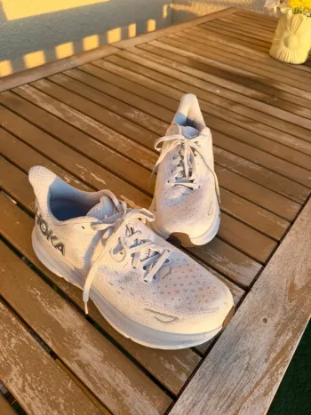 Hoka Basket blanche Running Shoes usato