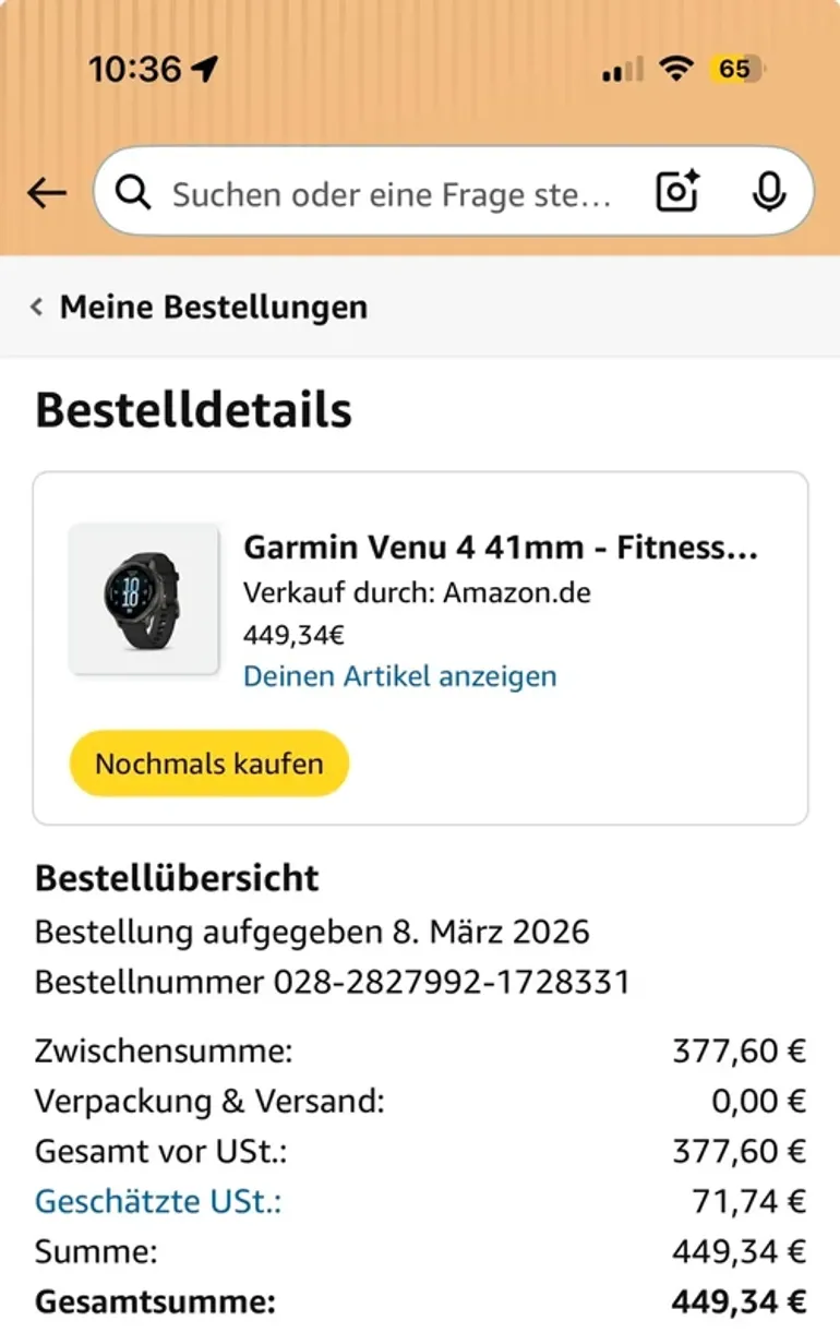 Used Garmin Venu 4 bike — image 11 of 14