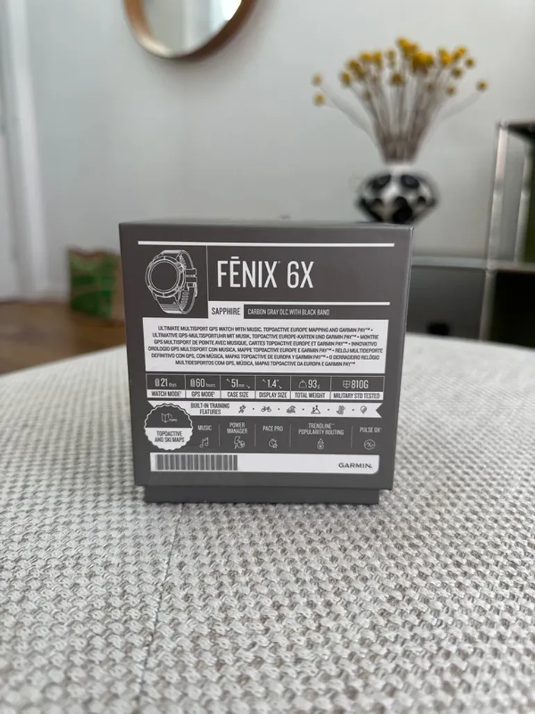 Garmin Fénix 6X Sapphire bike d'occasion — image 8 sur 9