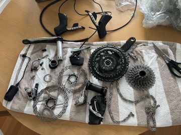 Použité Sram Red AXS Quarq groupset Groupset