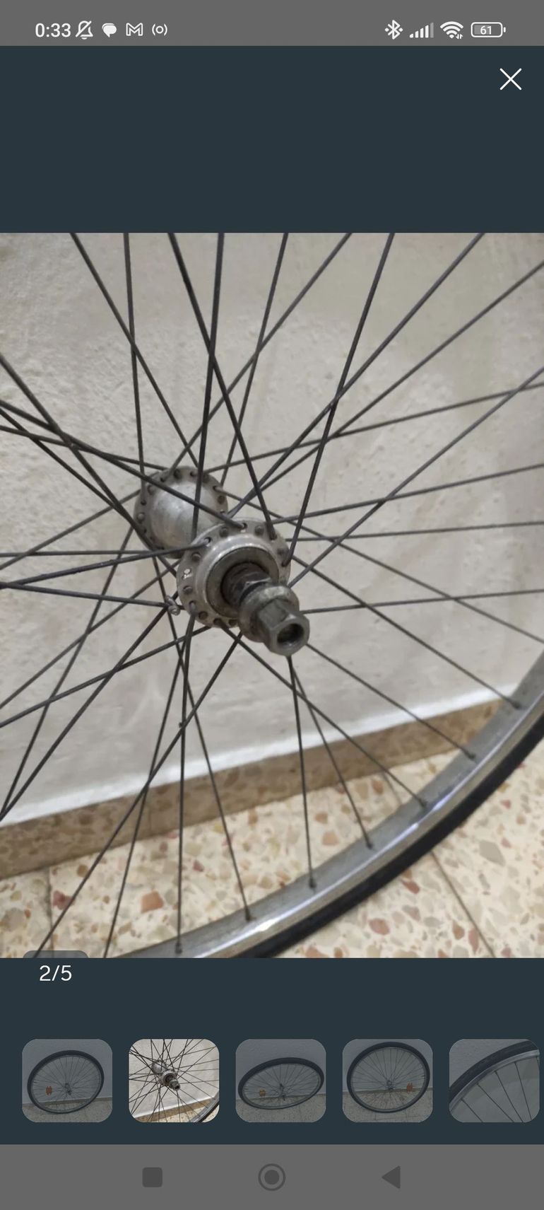 Brugt Michelin 650x35 Wheel bike — billede 5 af 5