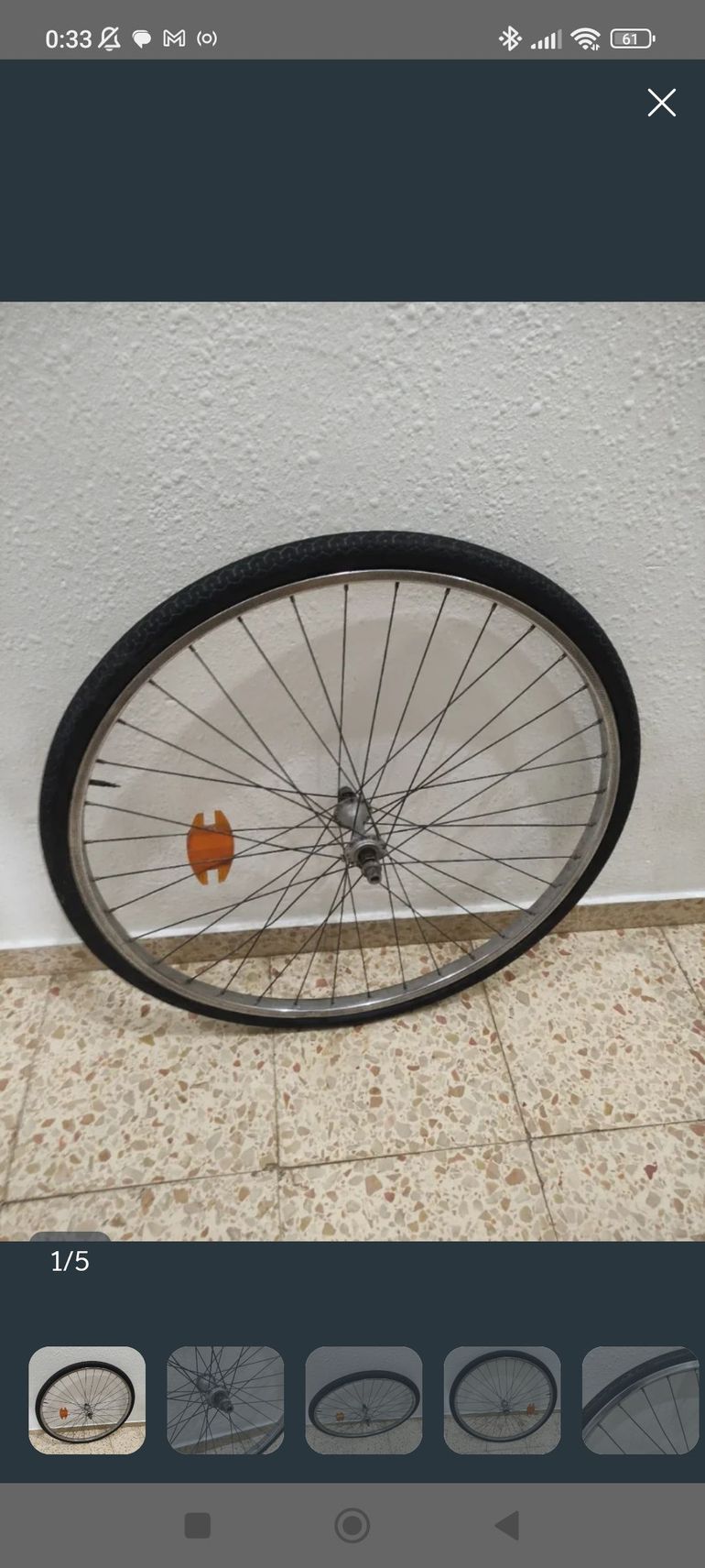 Brugt Michelin 650x35 Wheel bike — billede 3 af 5