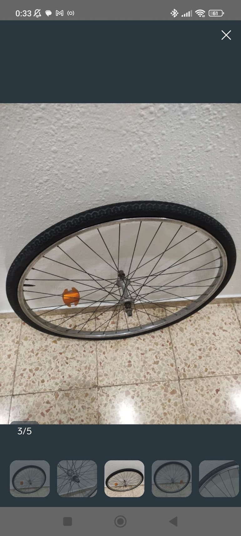 Brugt Michelin 650x35 Wheel bike — billede 2 af 5