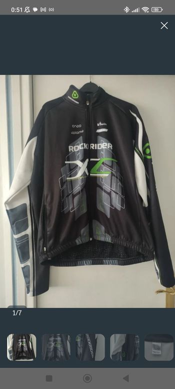 Used Rockrider Cycling Jacket Cycling Clothing