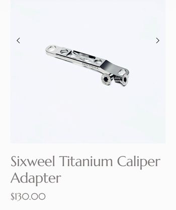 Käytetty sixwheel Front Caliper Adapter 2026 Brakes
