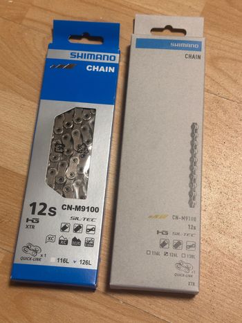 Brugt Shimano Dura-Ace XTR CN-M9100 HG 12 vitesses 2026 Drivetrain & Pedals
