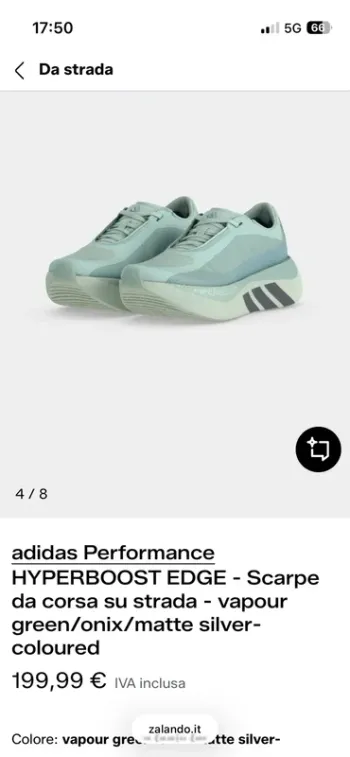 Used Adidas Hyperboost edge tech Running Shoes