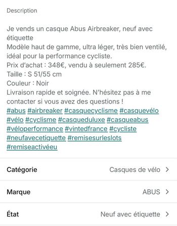ABUS Airbreaker bike usato — immagine 5 di 8