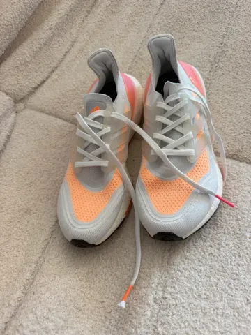 Used Orange Ultraboost 21 Running Shoes