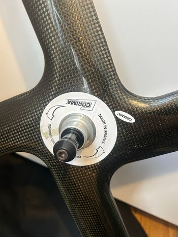 Brugt Corima 4 Spoke Ceramic Track Wheel 2019 bike — billede 3 af 4