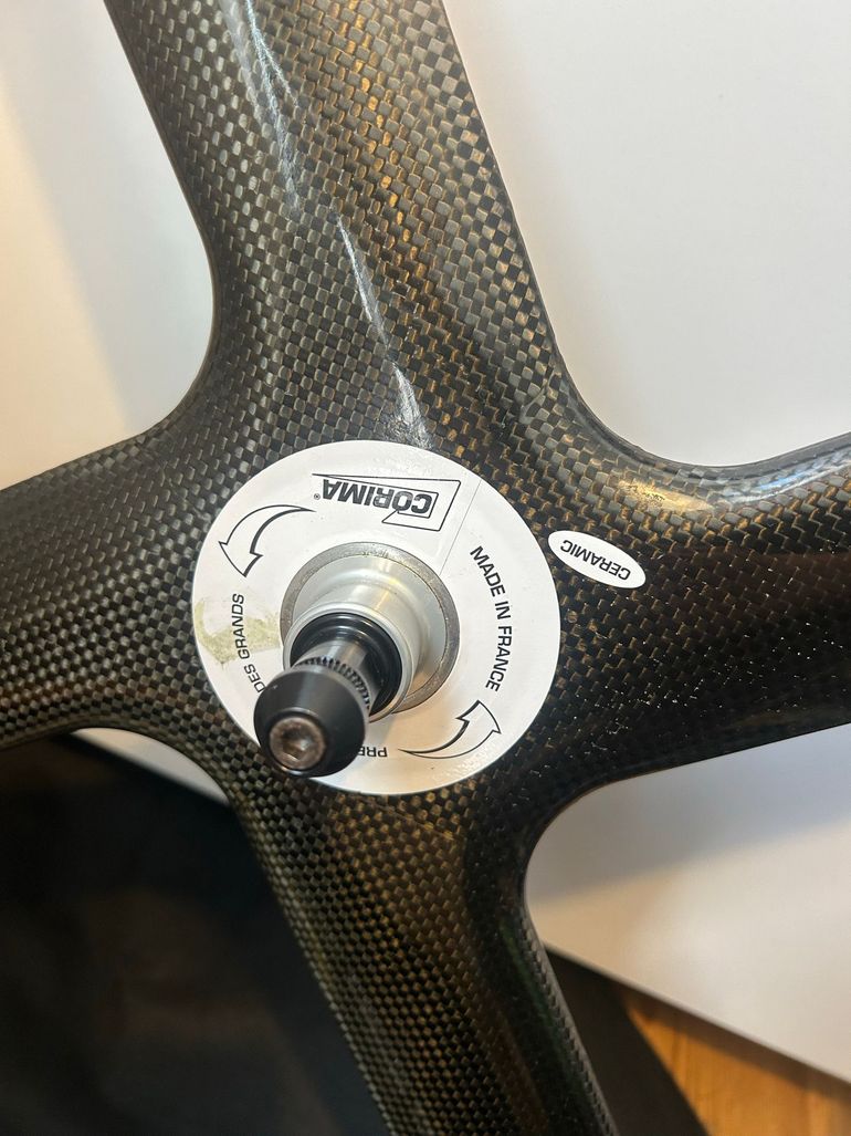 Brugt Corima 4 Spoke Ceramic Track Wheel 2019 bike — billede 3 af 4