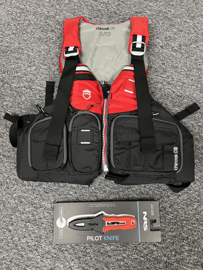 Used NRS Chinook OS Life Vest with Pilot Knife 2025 Surf & Kite