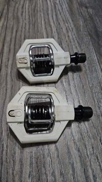 Używany Crankbrothers Candy 1 White Pedals Drivetrain & Pedals
