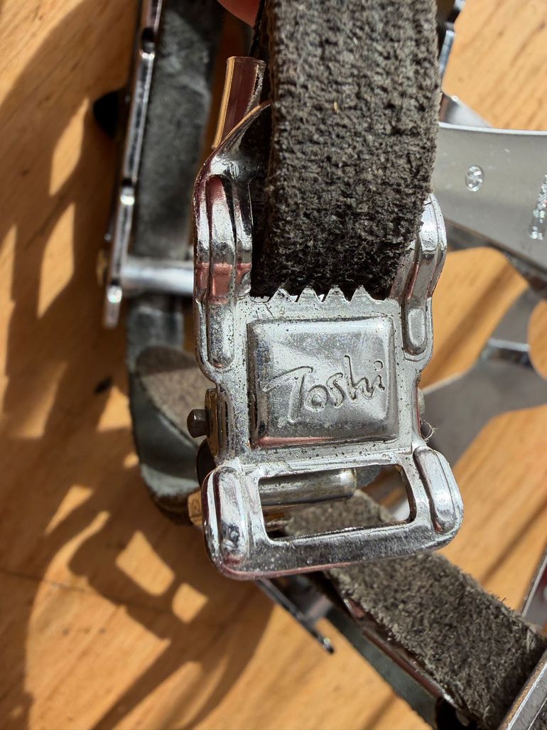 Używany Toshi MKS Toe Clips + Toe Straps bike — zdjęcie 6 z 7
