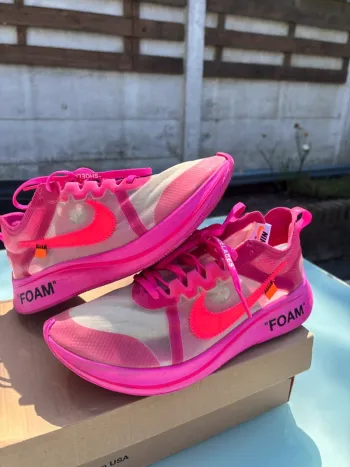 Used White Nike Off- Zoom Fly 2017 Running Shoes