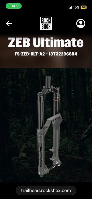 RockShox Zeb Ultimate Fork 2024 bike usato — immagine 13 di 15